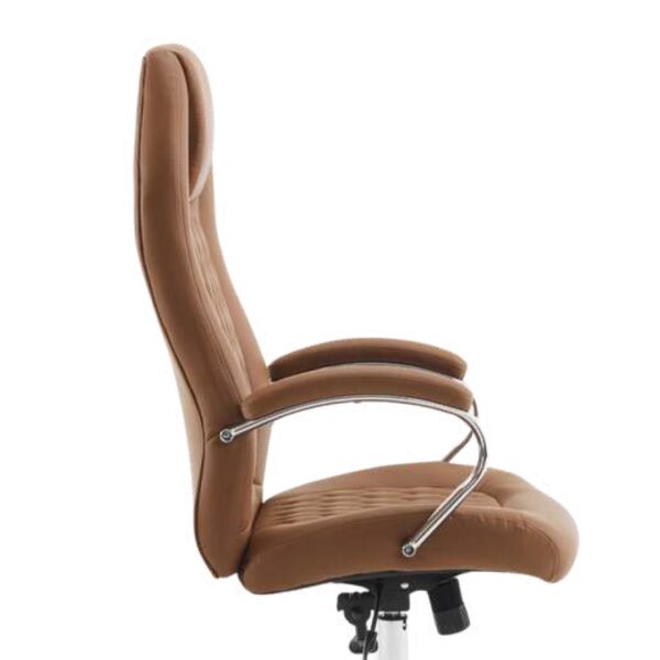 Boss Prestige High-Back Executive Chair – Brown Leatherette - Image 2