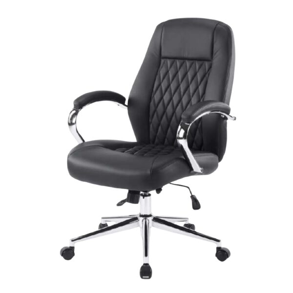 Boss Prestige High-Back Executive Chair – Black Leatherette