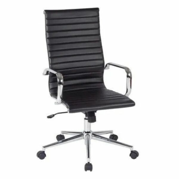 HB Sleek High-Back Executive Chair – Black Leatherette