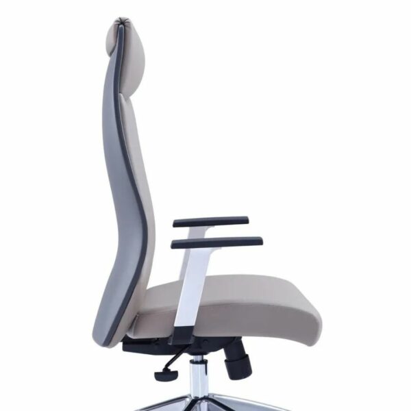 HB Modern High-Back Executive Chair – Grey Leatherette - Image 2
