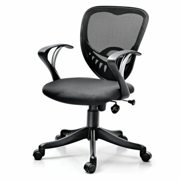 FlexiMesh Medium-Back Office Chair – Classic Black
