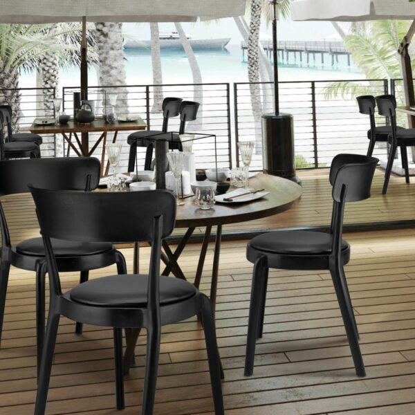 Classic Café Chair – Minimalist & Durable Design - Image 3