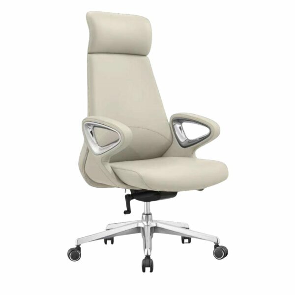 Luxura High-Back Executive Chair – Cream Edition